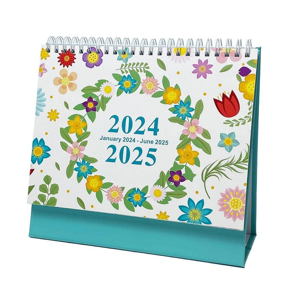 January 2024-June 2025 Desk Calendar English Table Planner Simplified 2024 Calendar School | January 2024 To June 2025 Calendar