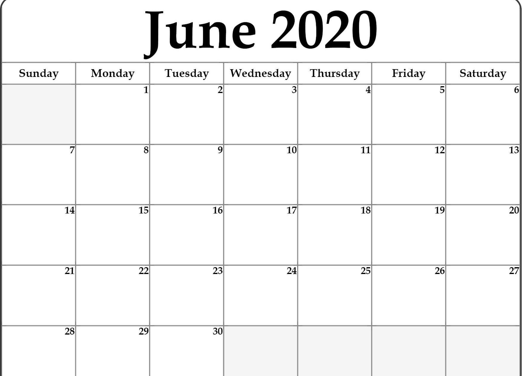 June 2020 Calendar Pdf | Printable Calendar July, July Calendar | Give Me A Calendar For The Month Of June