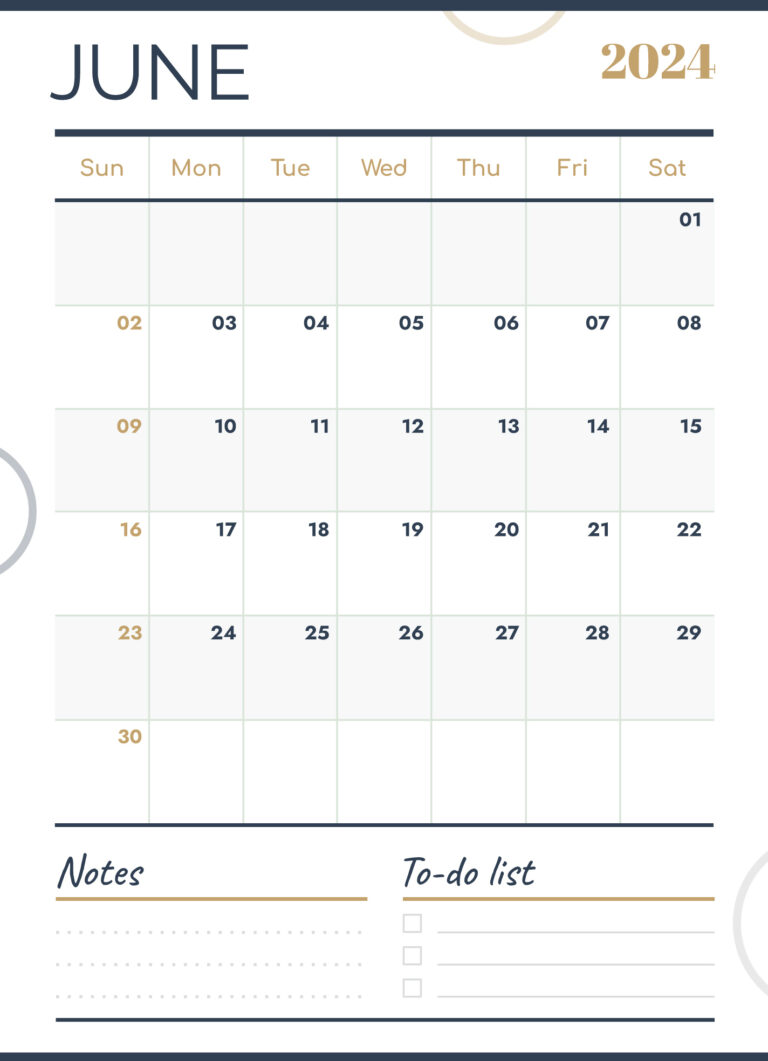 June 2024 Calendar Free Google Docs Template - Gdoc.io | June 2024 Calendar Google Sheets