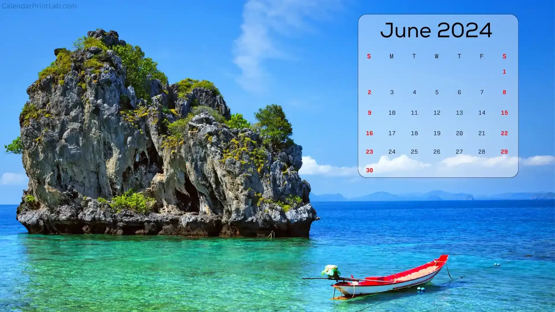 June 2024 Calendar Sea Wallpaper | Calendar Wallpaper, Desktop | Desktop Wallpaper Calendar June 2024