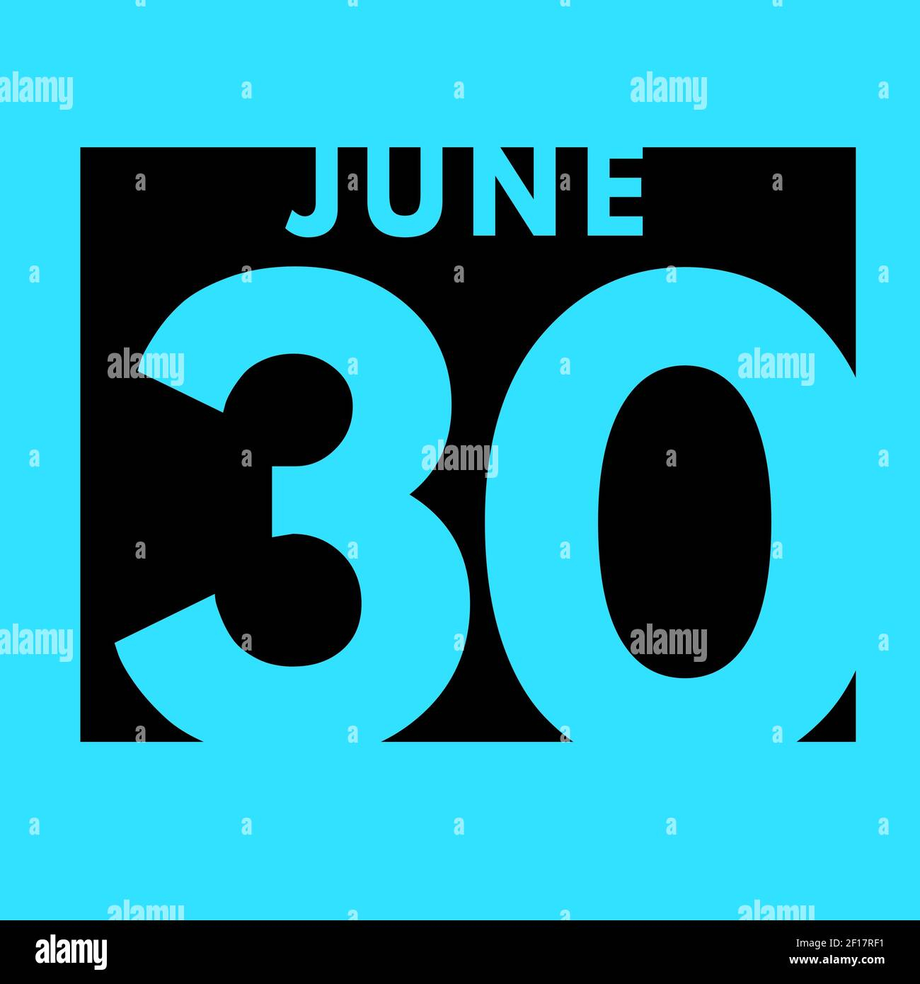 June 30 . Flat Daily Calendar Icon .Date ,Day, Month .Calendar For | What Is The Last Day of June Calendar