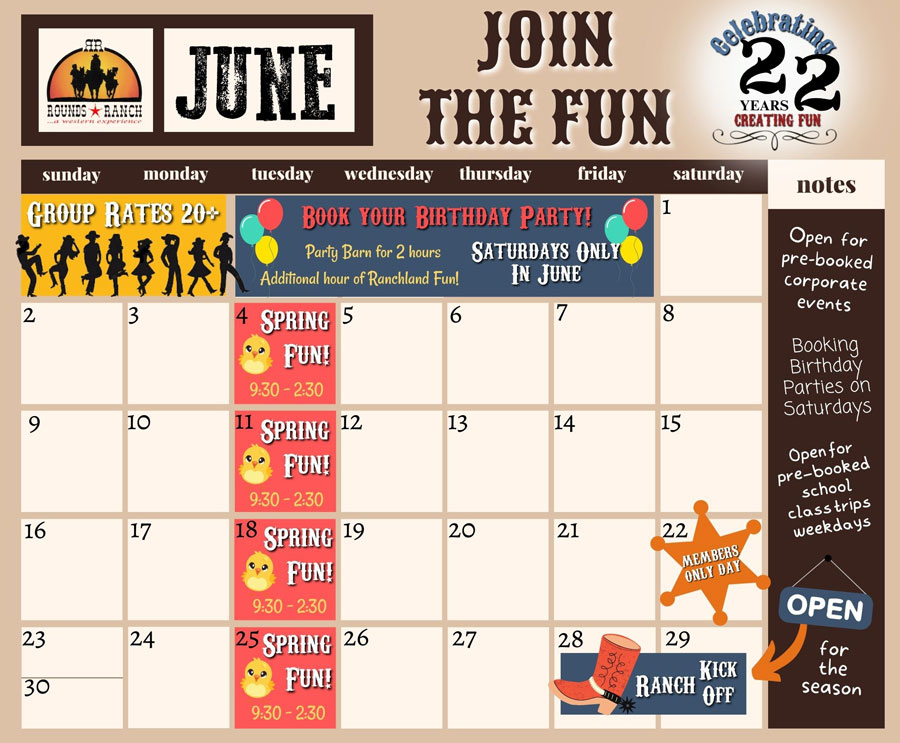 June-Event-Calendar-2024 - Rounds Ranch | Calendar Events For June 2024