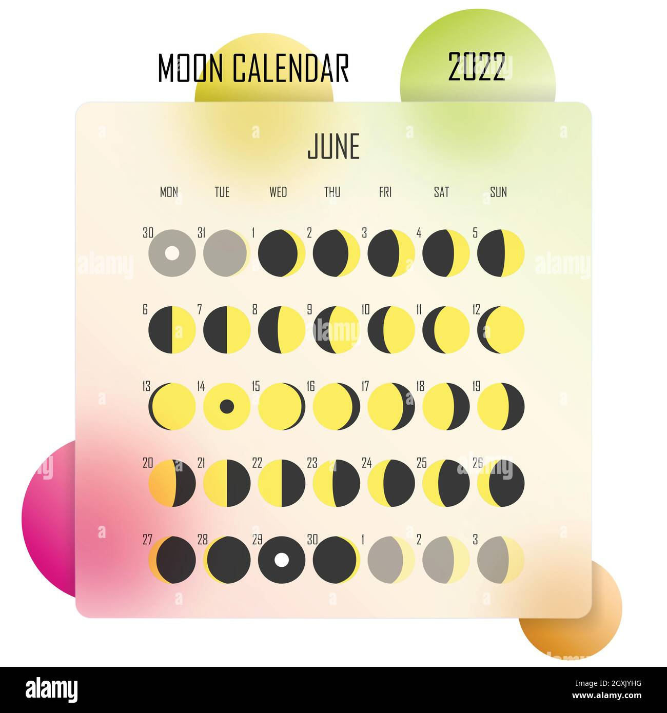 June Full Moon Cut Out Stock Images &amp;amp; Pictures - Alamy | Full Moon Calendar For June