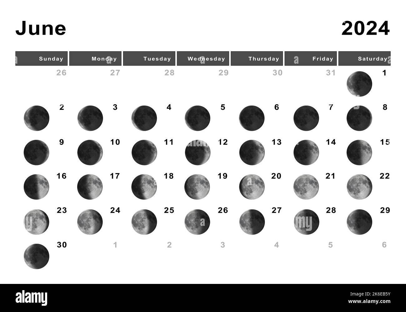 June Full Moon Cut Out Stock Images &amp;amp; Pictures - Alamy | Full Moon Calendar For June