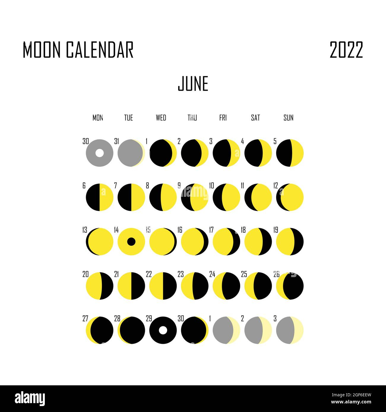 June Full Moon Cut Out Stock Images &amp;amp; Pictures - Alamy | Full Moon Calendar For June