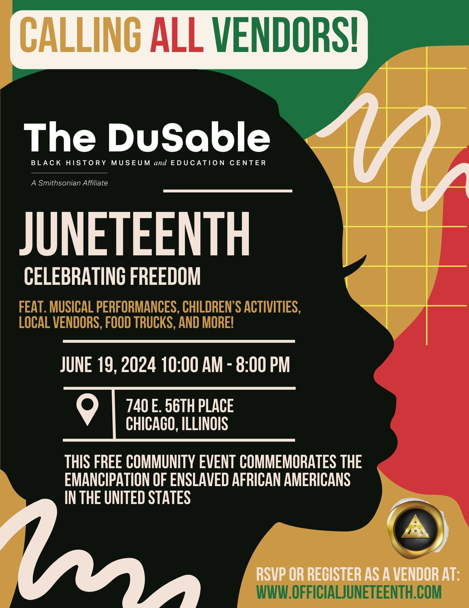 Juneteenth Celebrating Freedom | Dusable Black History Museum And | Chicago Event Calendar June 2024