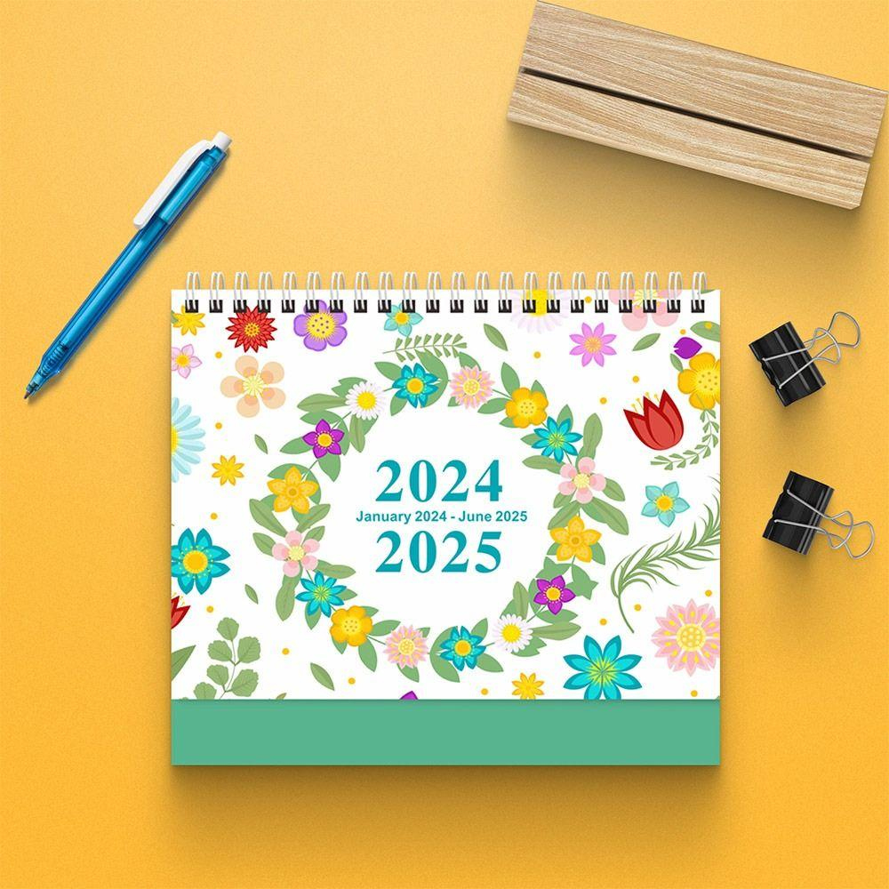 Kaufe Januar 2024-Juni 2025 Tischkalender Englischer Tischplaner | Calendar January 2024 to June 2025