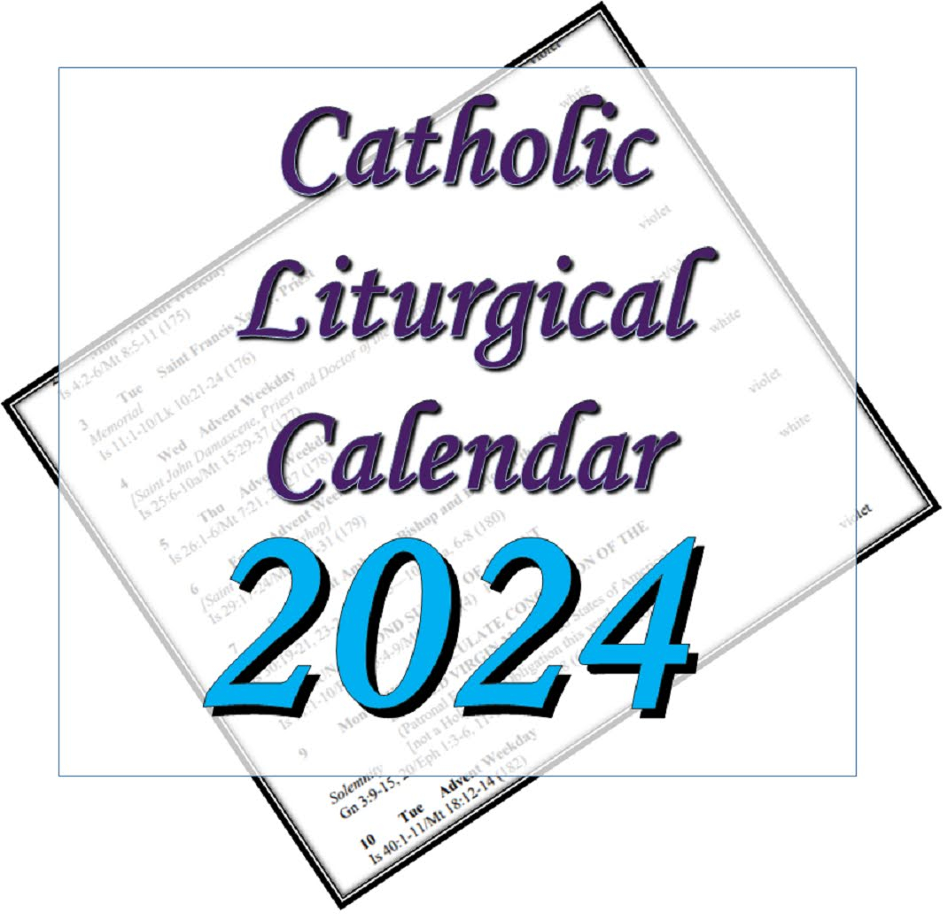 Liturgytools: Catholic Liturgical Calendars For 2024 | June 4 2024 Catholic Calendar