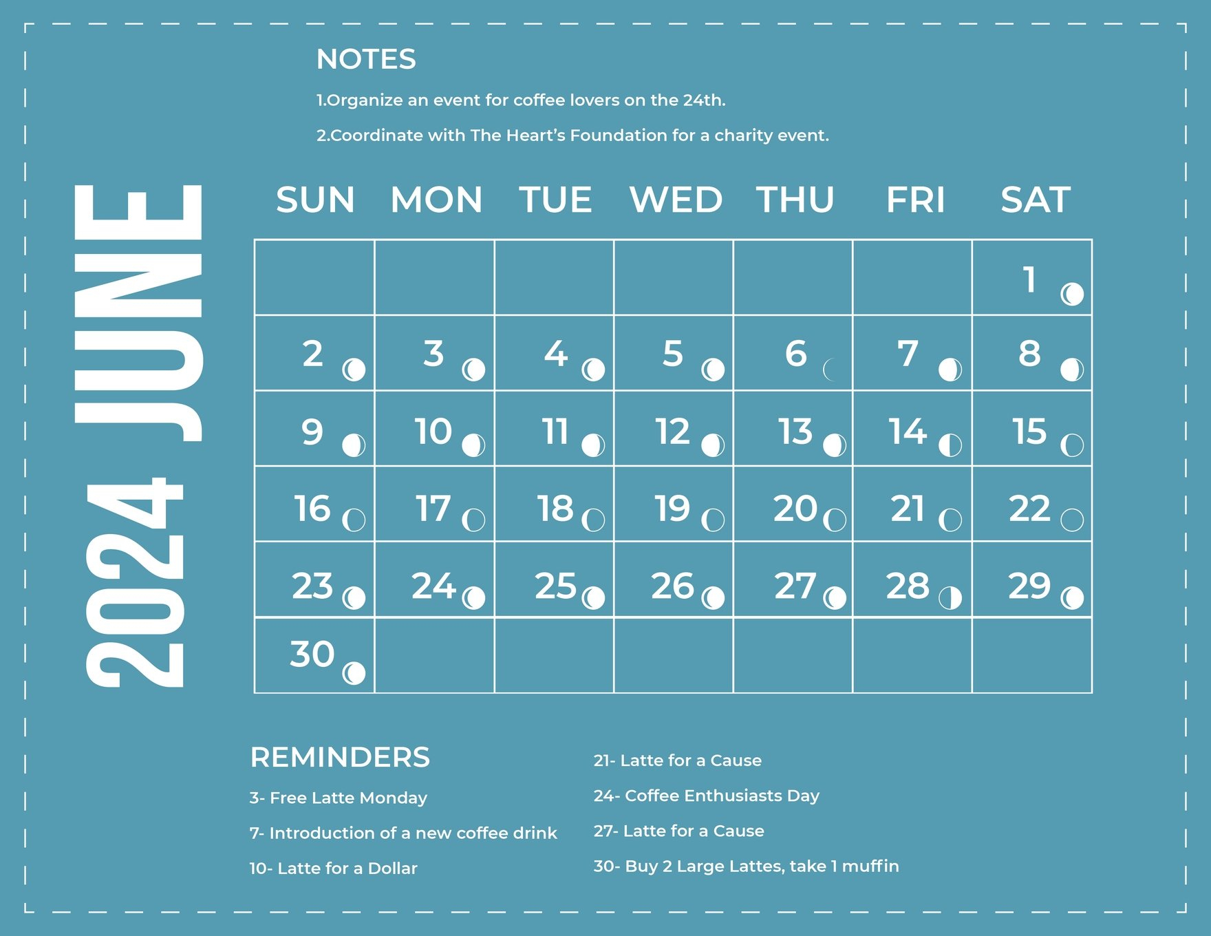 Lunar Calendar June 2024 In Eps, Jpg, Illustrator, Word, Svg | Haircut Lunar Calendar June 2024