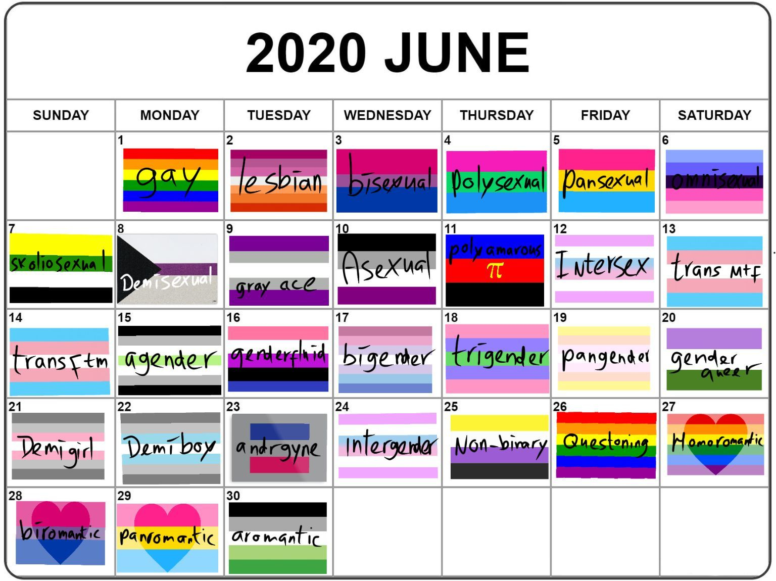 Pride Month Calendar | Pride Month Calendar, Lgbtq Quotes, Pride Day | June Lgbt Pride Month Calendar