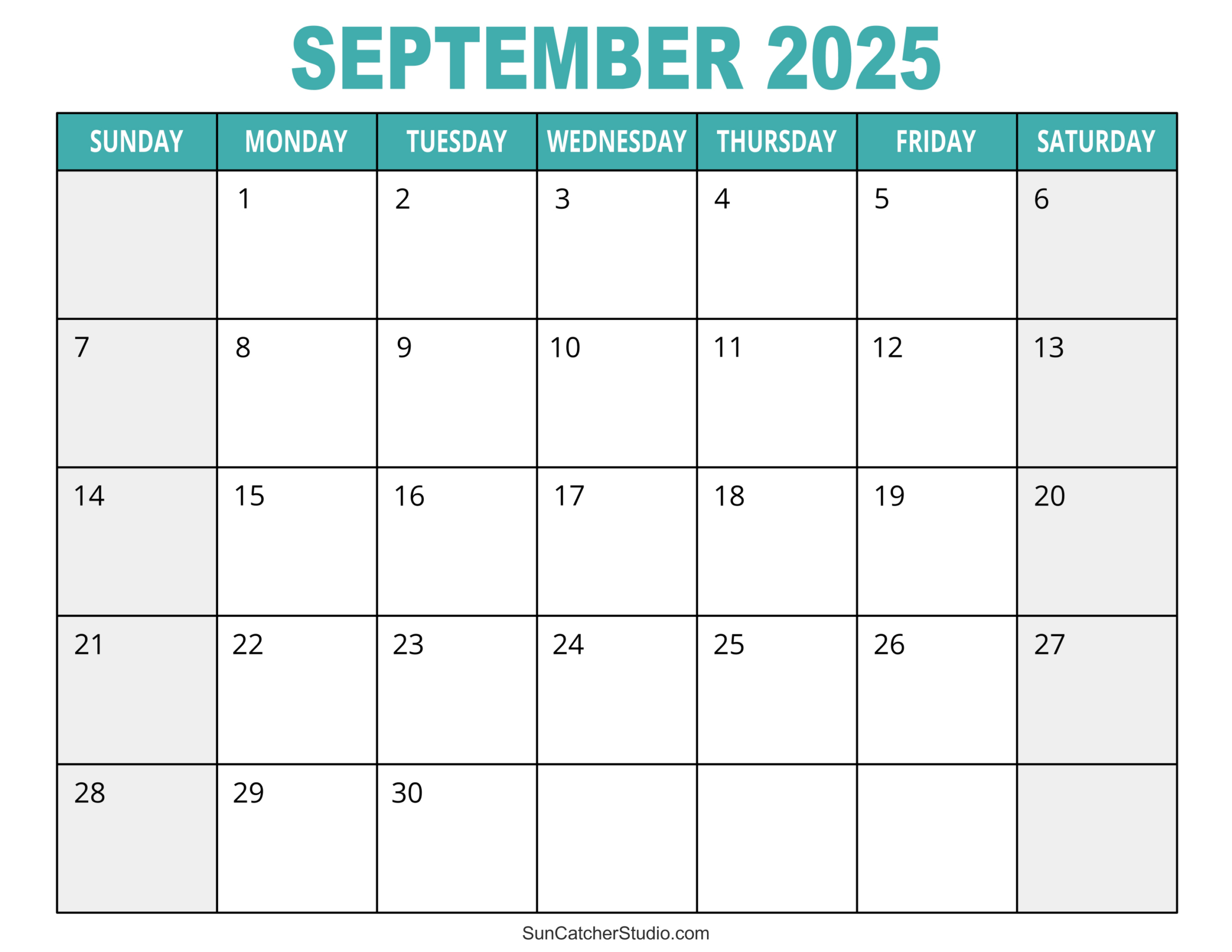 September 2025 Calendar (Edit Printable) – Diy Projects, Patterns | 4 Month Calendar June To September 2025