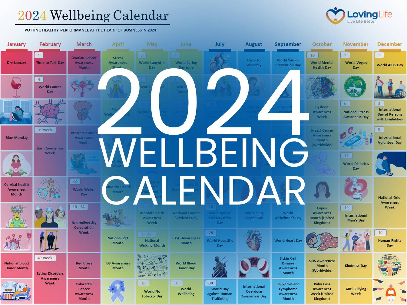 Wellbeing Calendar 2024 | Free Download | Action For Happiness Calendar June 2024