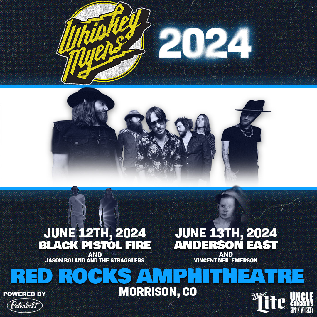 106.7 The Bull On X: &Amp;Amp;Quot;Whiskey Myers! Coming To Red Rocks On June | Red Rocks Calendar July 2024