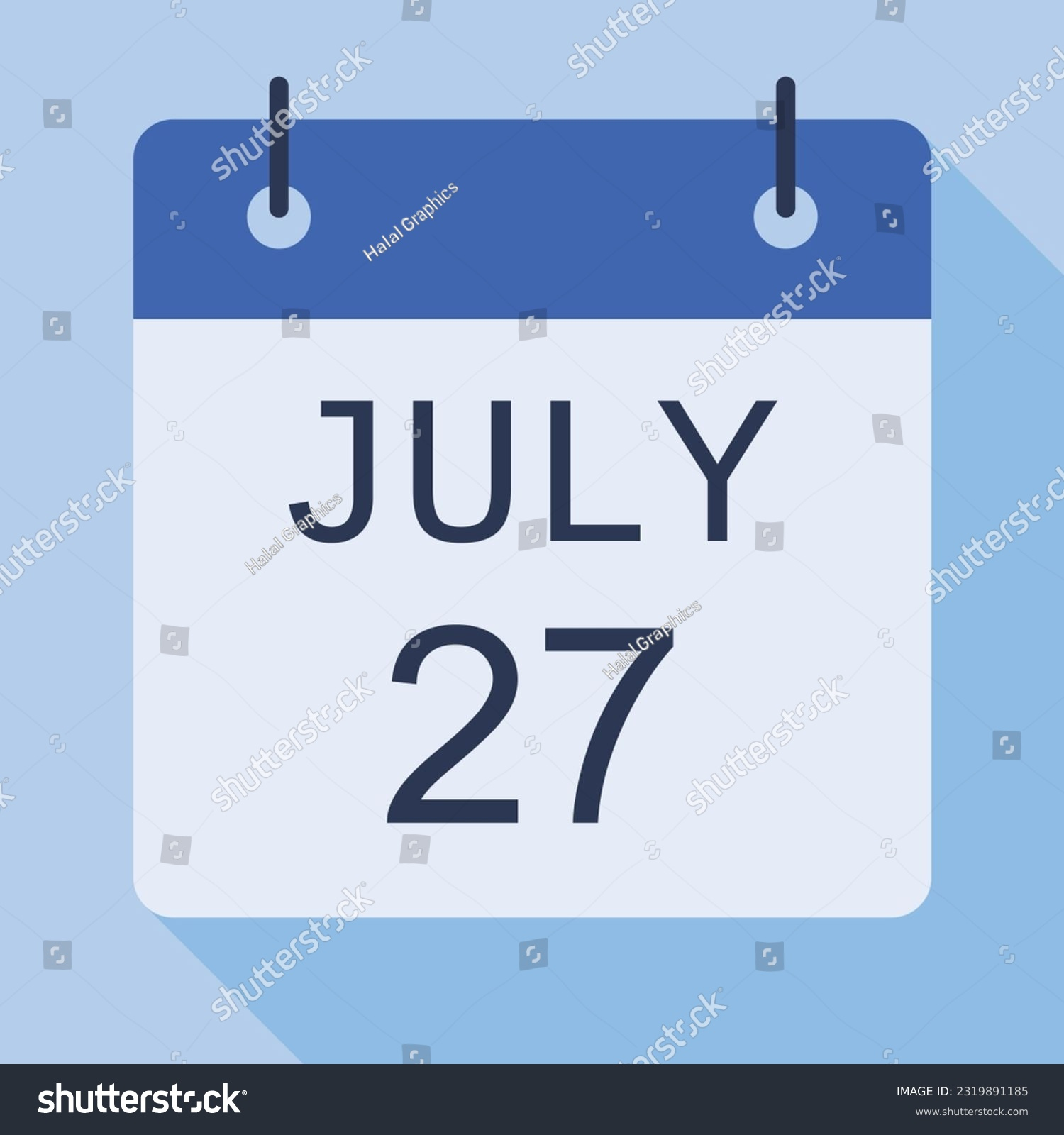 1,299 27 July Calendar Images, Stock Photos, 3D Objects, &Amp;Amp;Amp; Vectors | Calendar Emoji July 27 2024