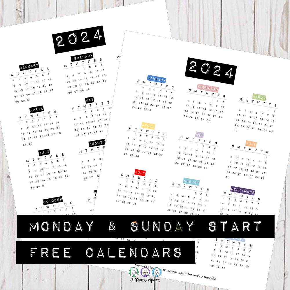 2024 Calendar Free Printable | Bullet Journal And Planner Free | Bullet Journal July Calendar 2024