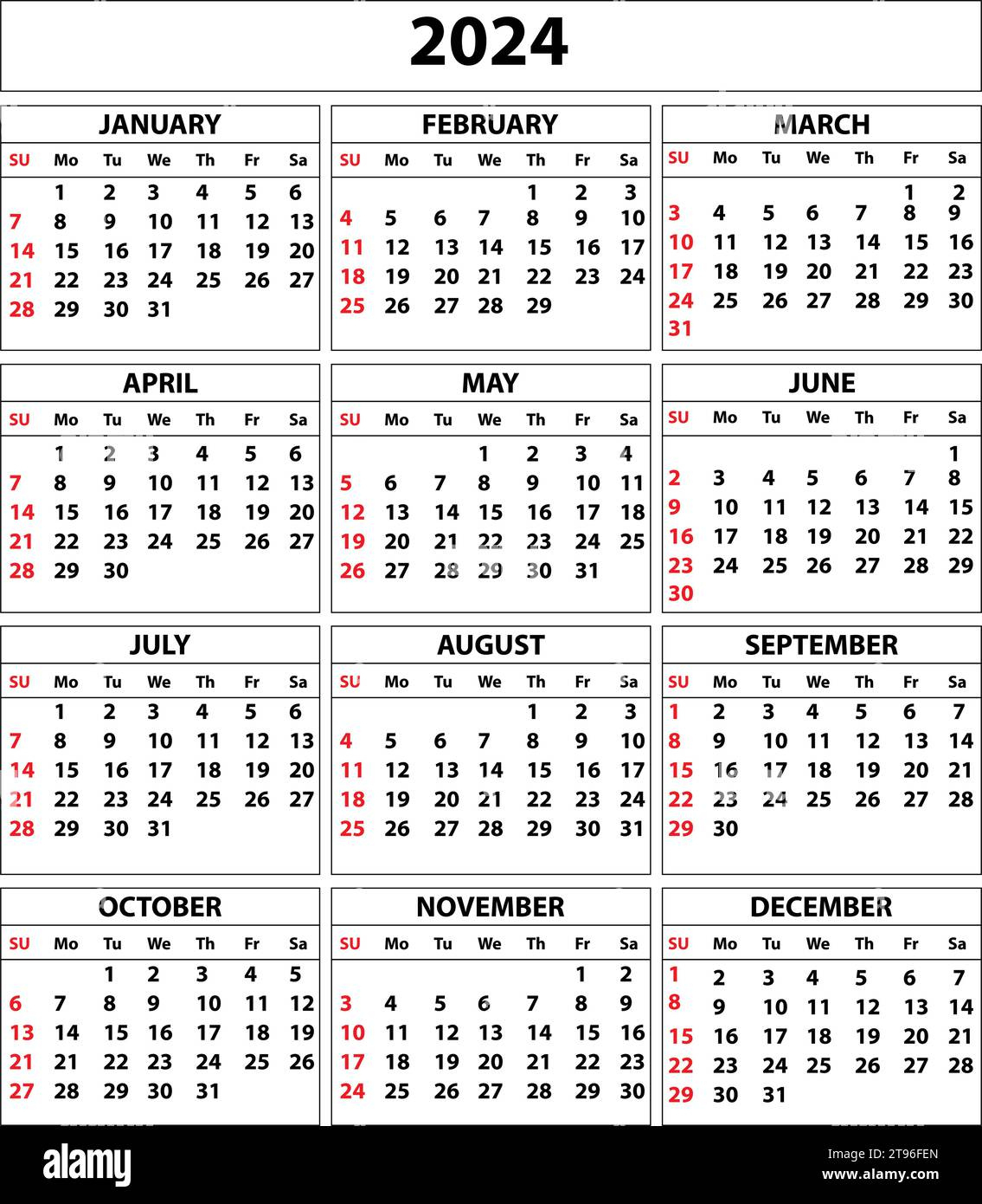 2024 Calendar Set. Color Vector Pocket Calendar Design. The Week | Calendar May - July 2024