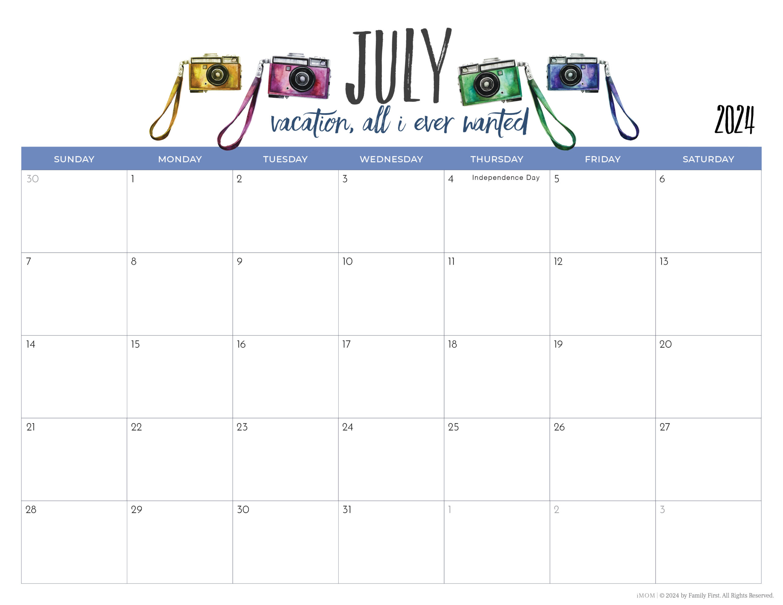 2024 Printable Calendars For Moms - Imom | July Printable Calendar Imom 2024