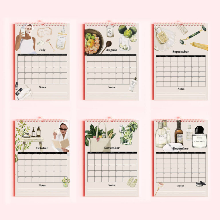 2024 Self Care Calendarsofe Store | July Self Care Calendar 2024