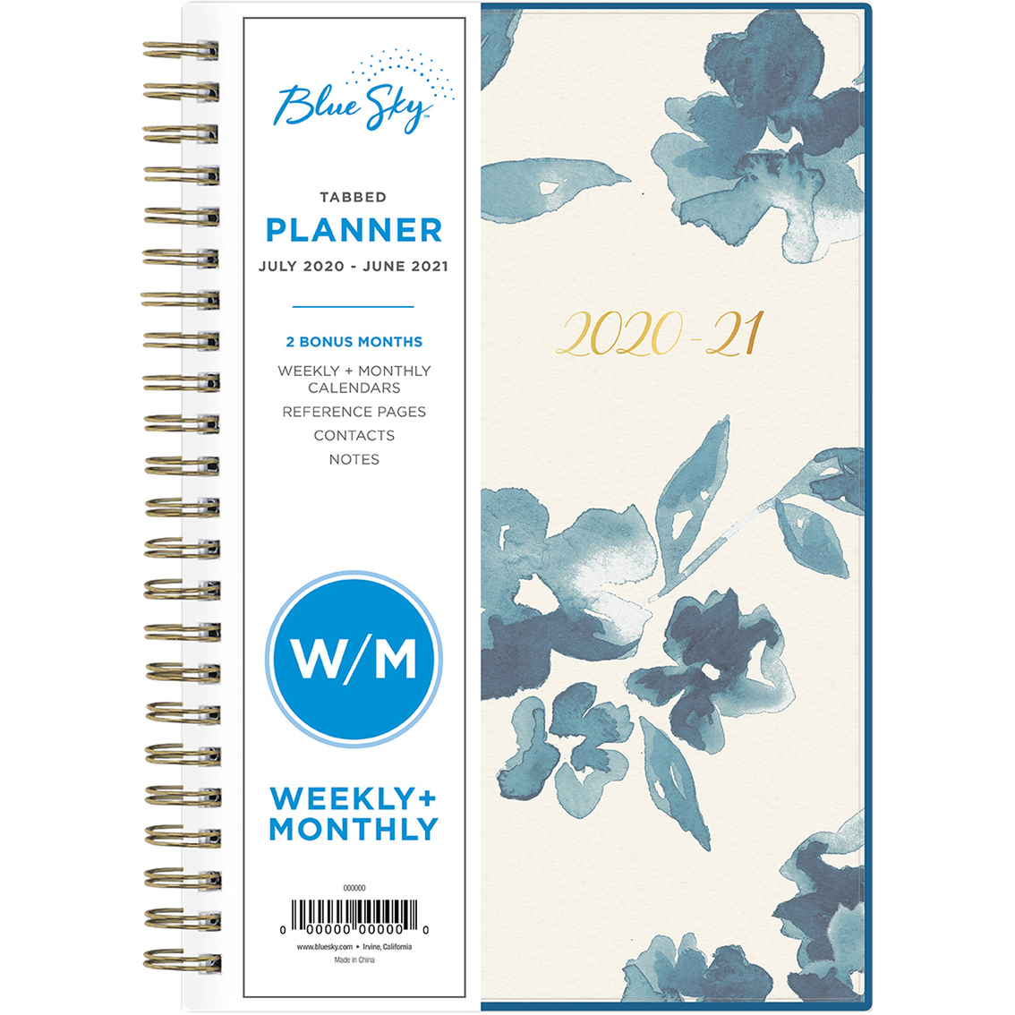 Bakah Blue 2024-2025 Weekly Monthly Planning Calendar – Blue Sky | Blue Sky Calendar July 2024 June 2025