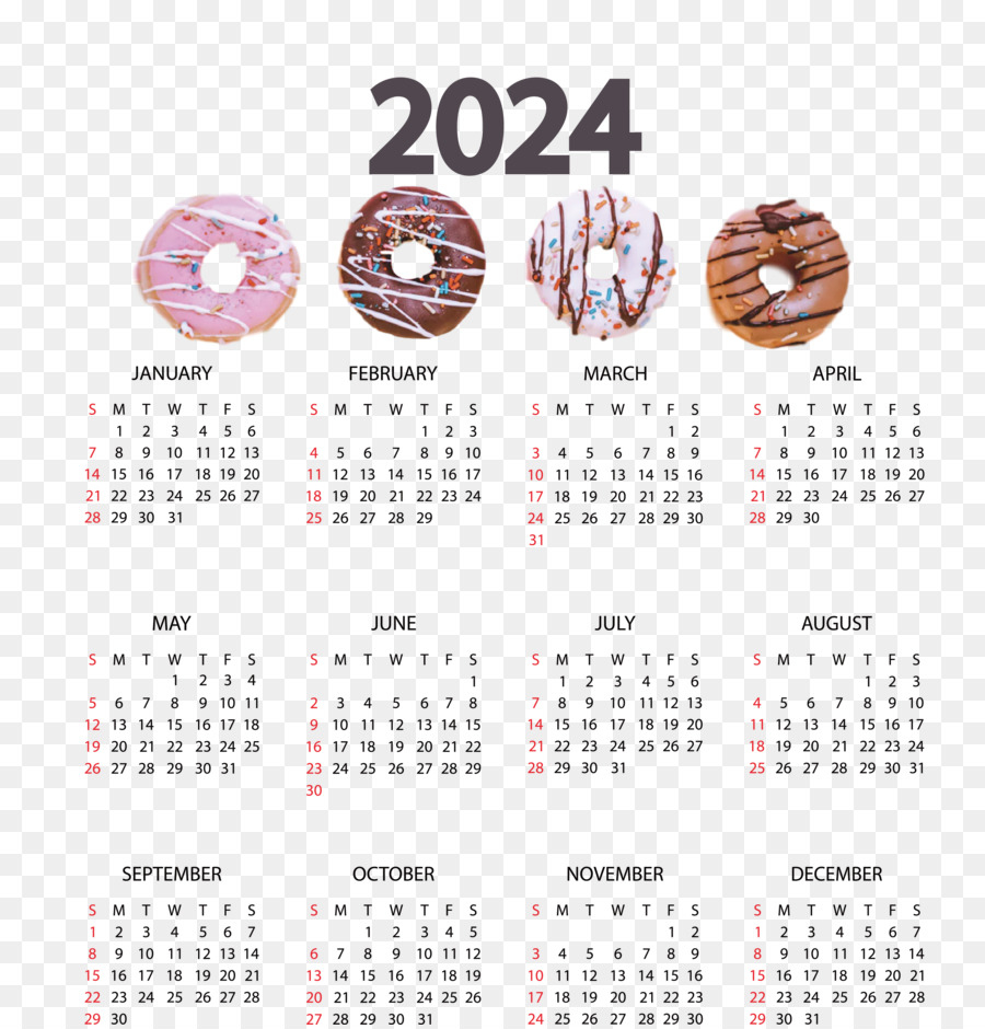 Calendar - 2024 Yearly Calendar With Cookie Theme - Cleanpng / Kisspng | Calendar Emoji July 14 2024