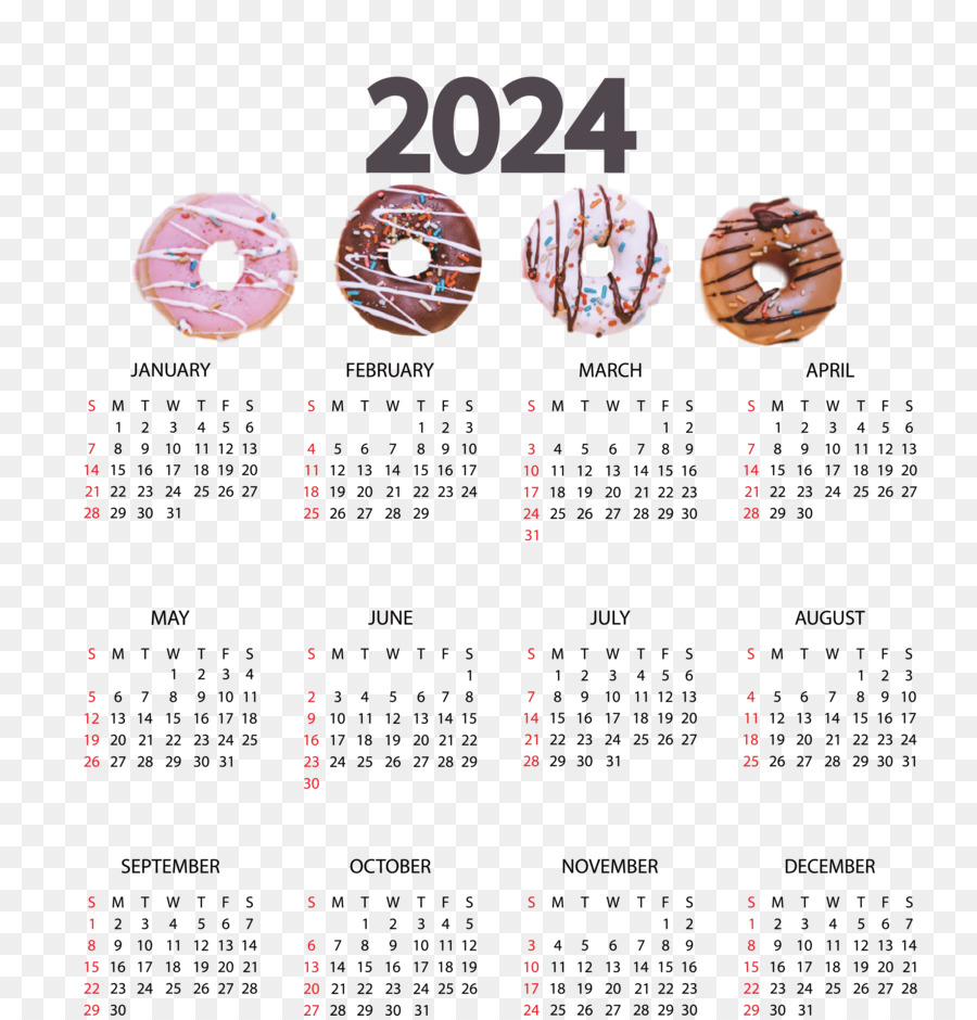 Calendar - 2024 Yearly Calendar With Cookie Theme - Cleanpng / Kisspng | Calendar Emoji July 28 2024