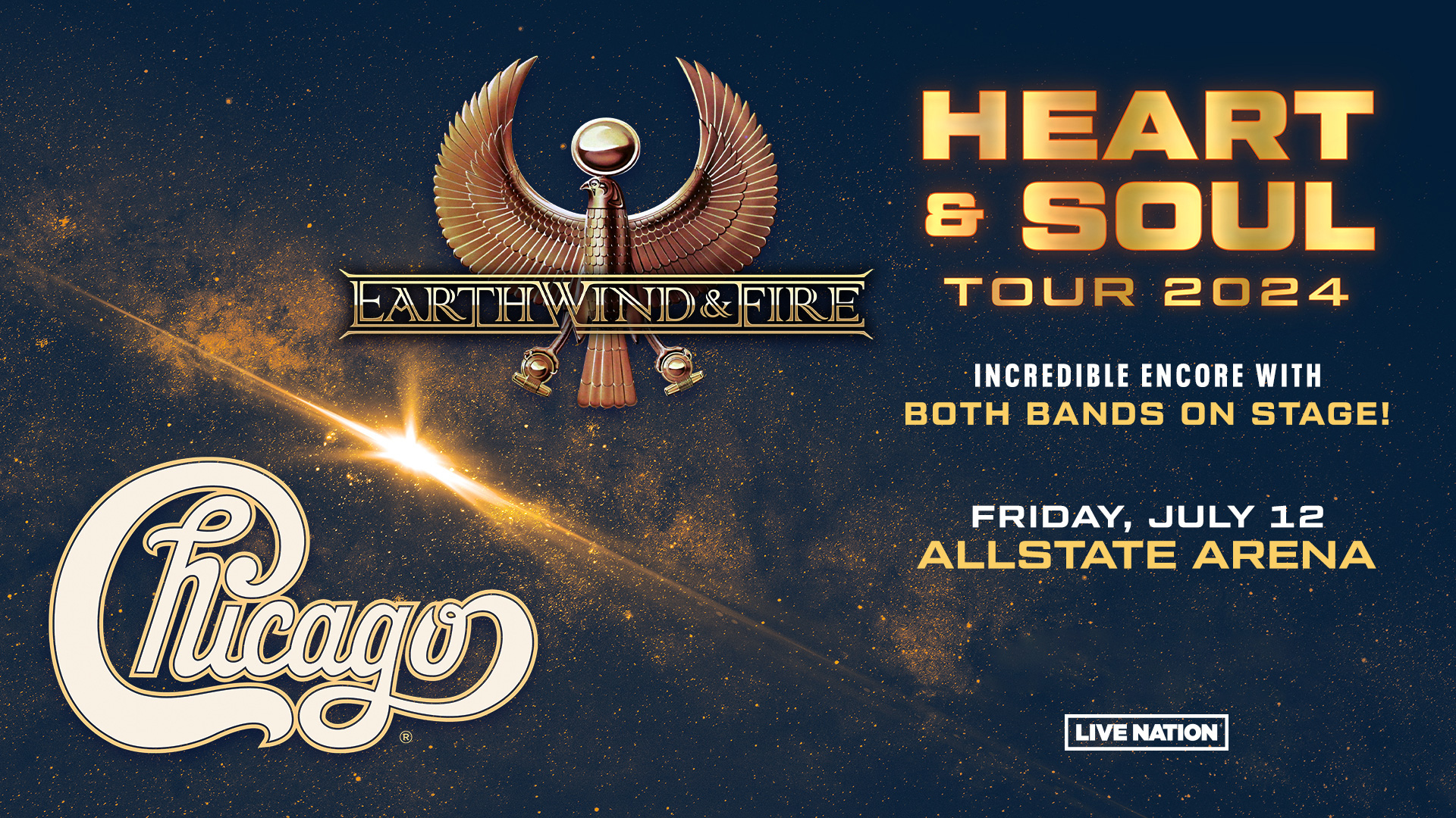 Chicago And Earth, Wind &Amp;Amp;Amp; Fire: Heart &Amp;Amp;Amp; Soul Tour 2024 – Allstate | Chicago Concert Calendar July 2024