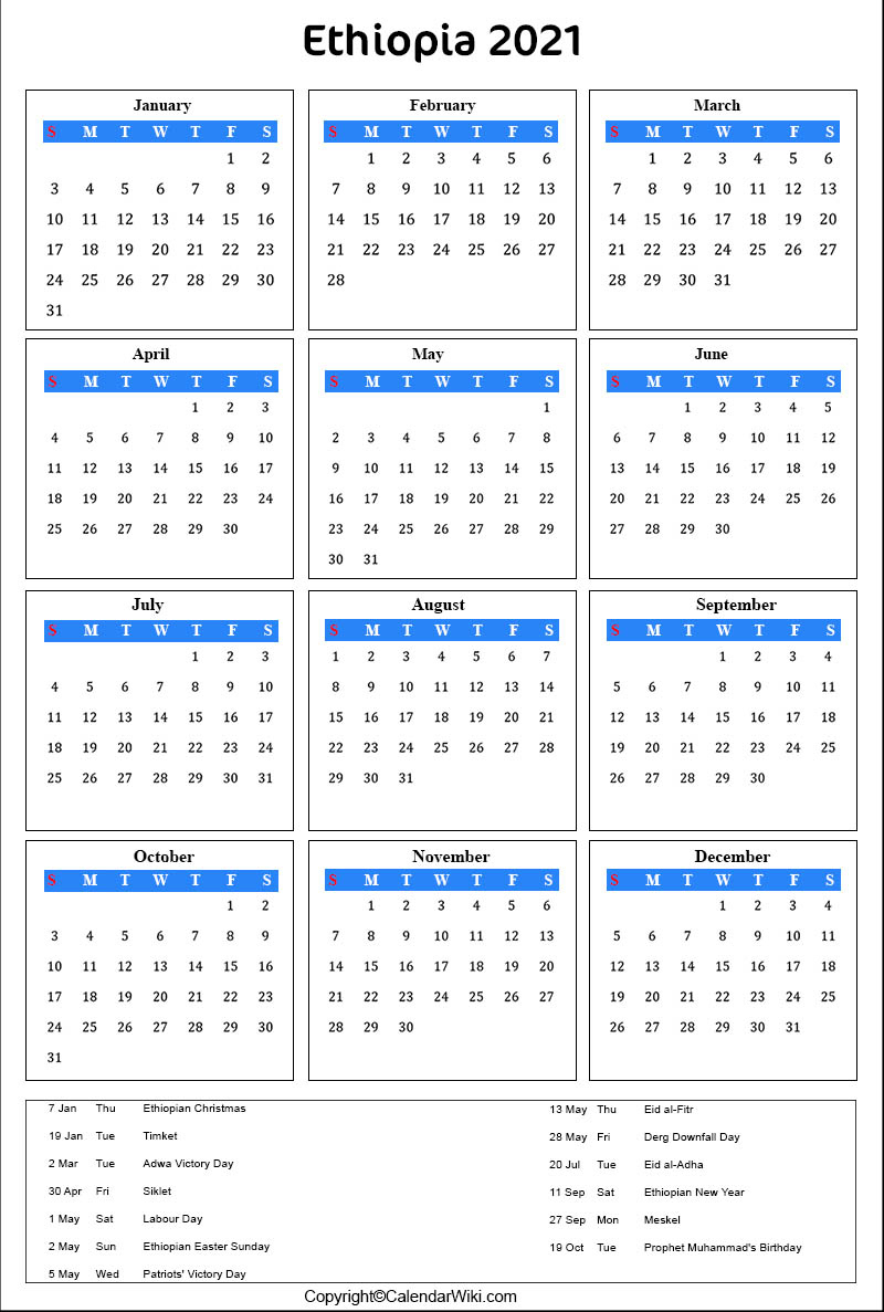 Ethiopian Yearly Calendar | July 11 2024 In Ethiopian Calendar