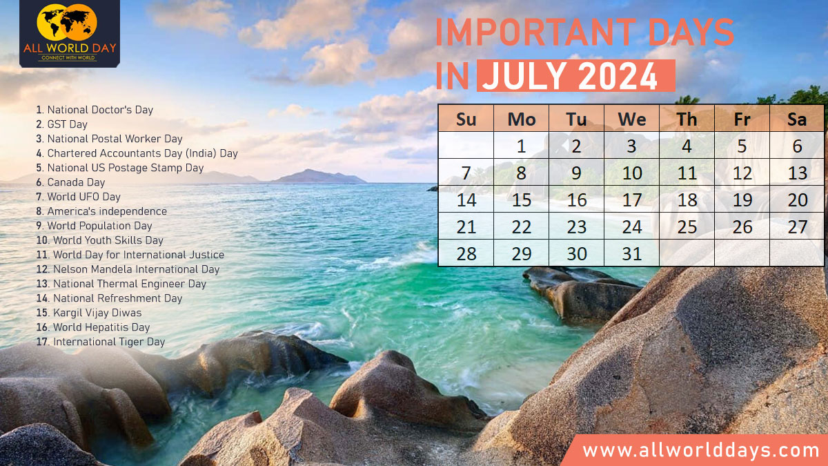 Important Days In July 2024: List Of National, International Dates | July National Days Calendar 2024
