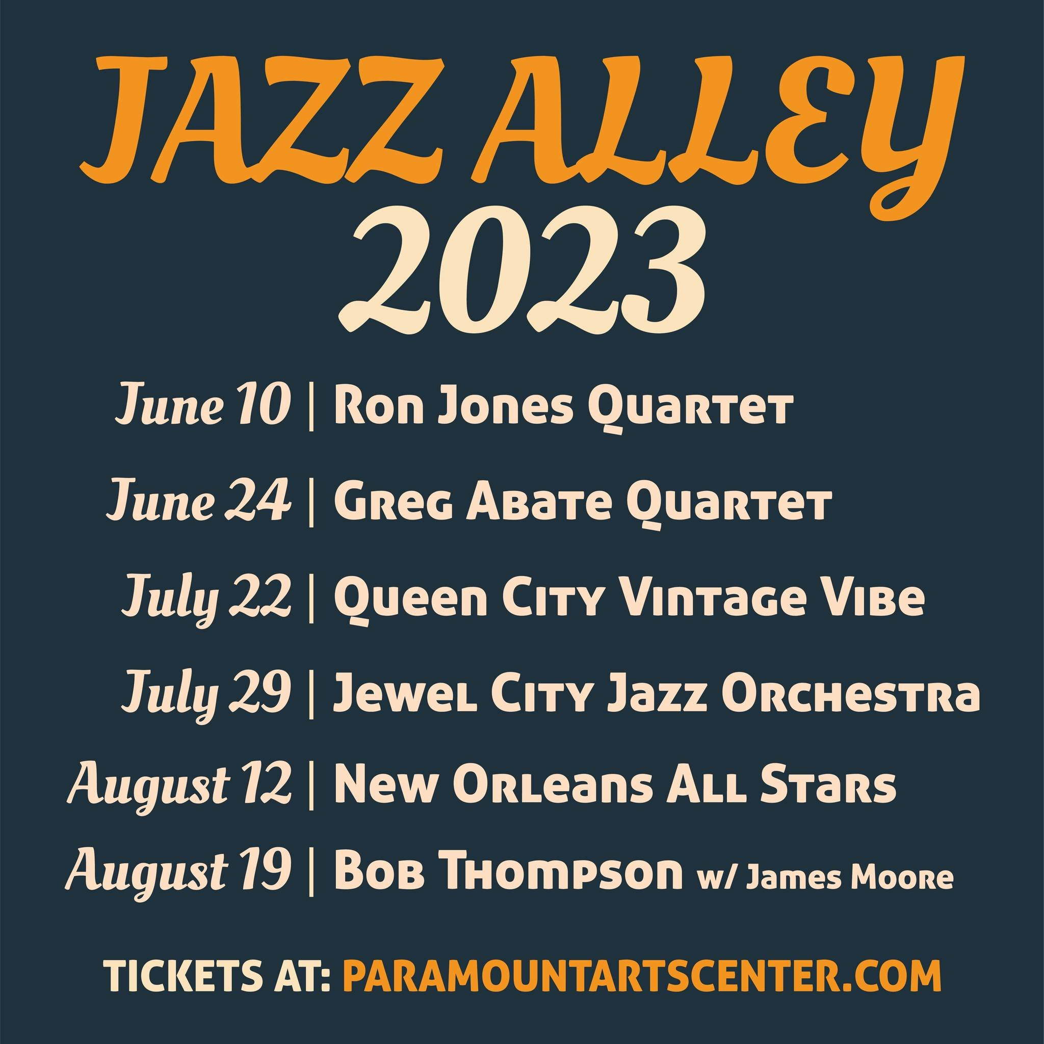 Jazz Alley At The Paramount Arts Center — Visit Ashland, Kentucky | Jazz Alley July Calendar 2024