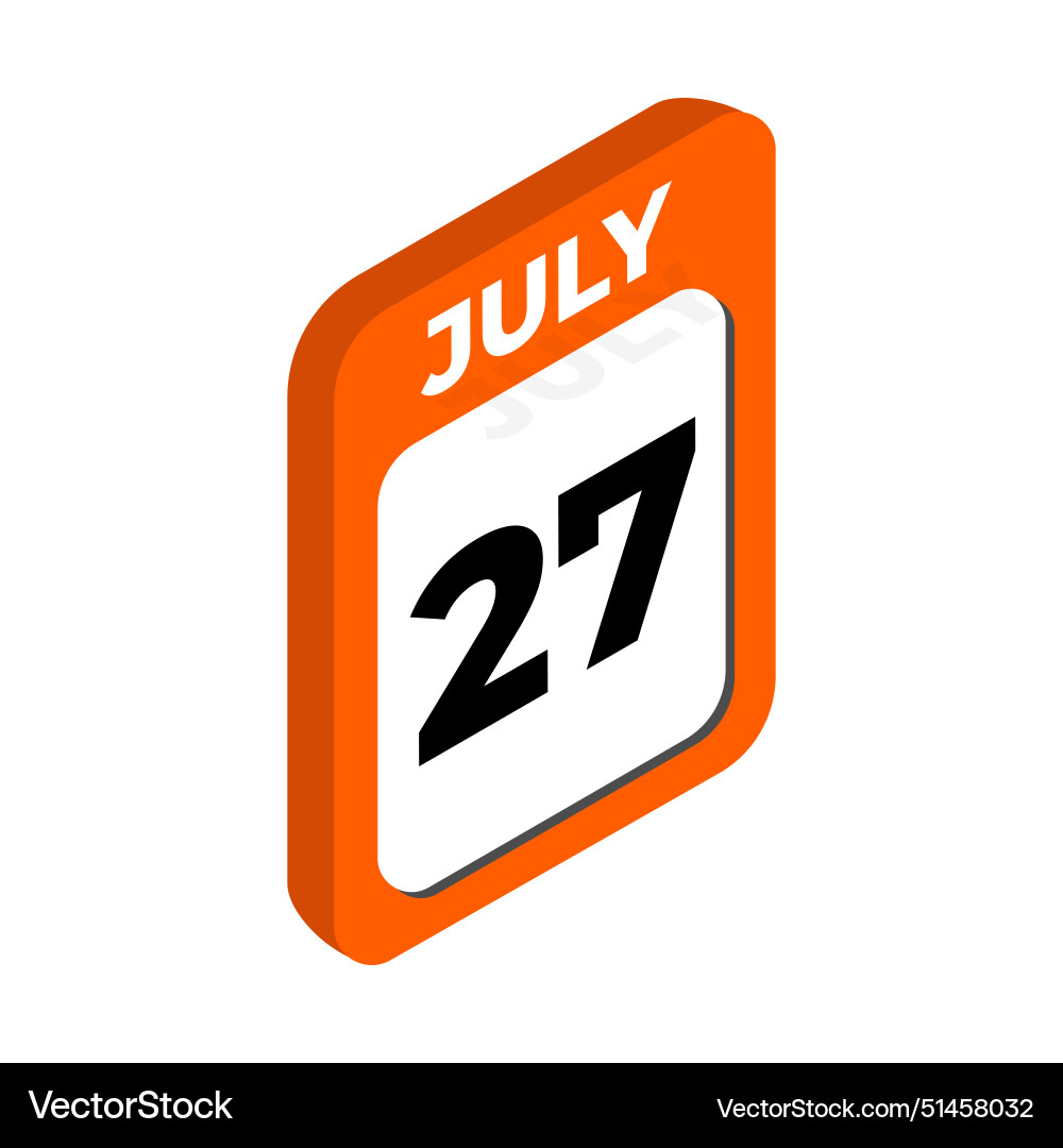 July 27 Calendar Vector Images (89) | Calendar Emoji July 27 2024