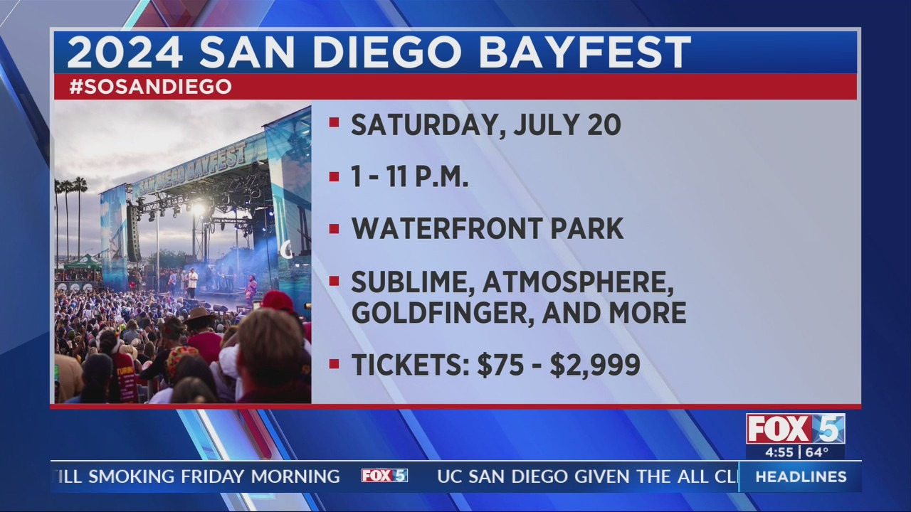 San Diego Bayfest 2024 Taking Over Waterfront Park On July 20 | San Diego Calendar Of Events July 2024