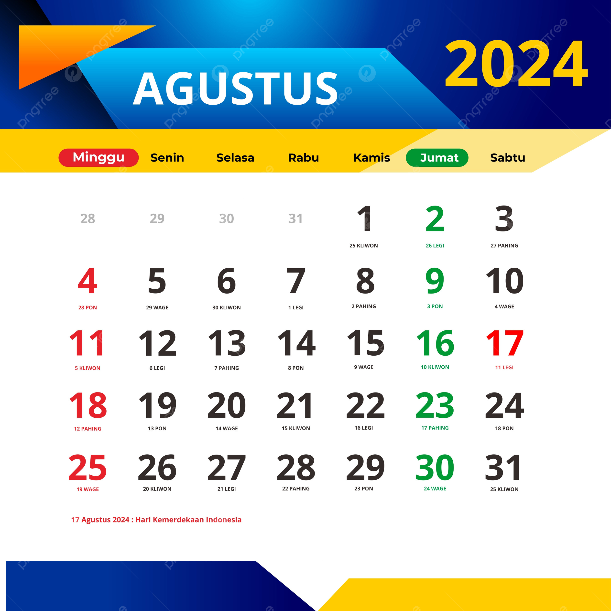 August 2024 Calendar Complete With Red Dates And National Holidays | National Day Calendar August 2024 Printable