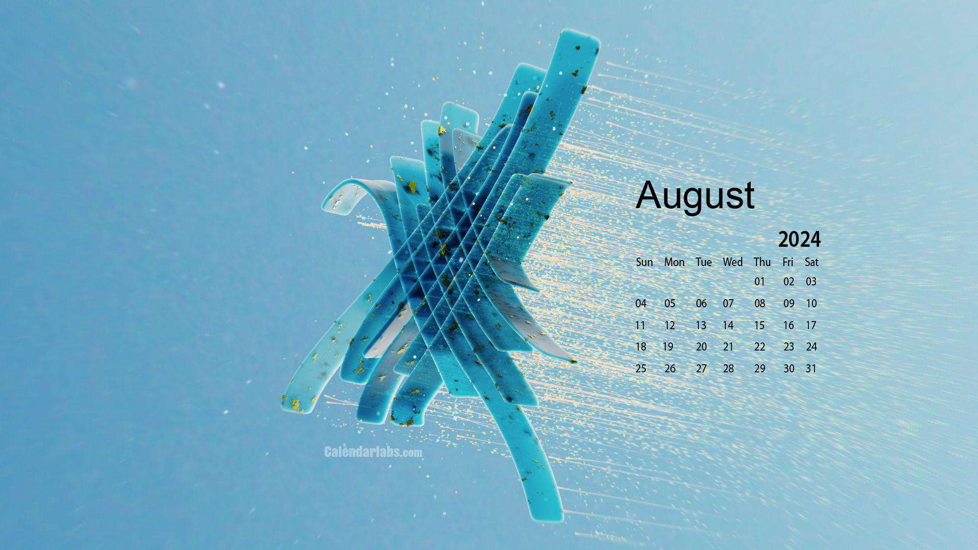 August 2024 Desktop Wallpaper Calendar - Calendarlabs | August Calendar 2024 Wallpaper