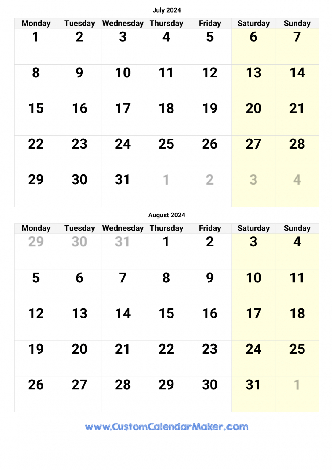 July August September Calendar 2024 | August And September 2024 Calendar