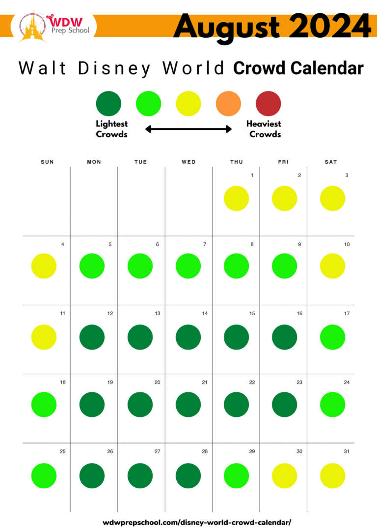 2024 &amp; 2025 Disney World Crowd Calendar (Best Times To Go) | Disney Crowd Calendar September 2024