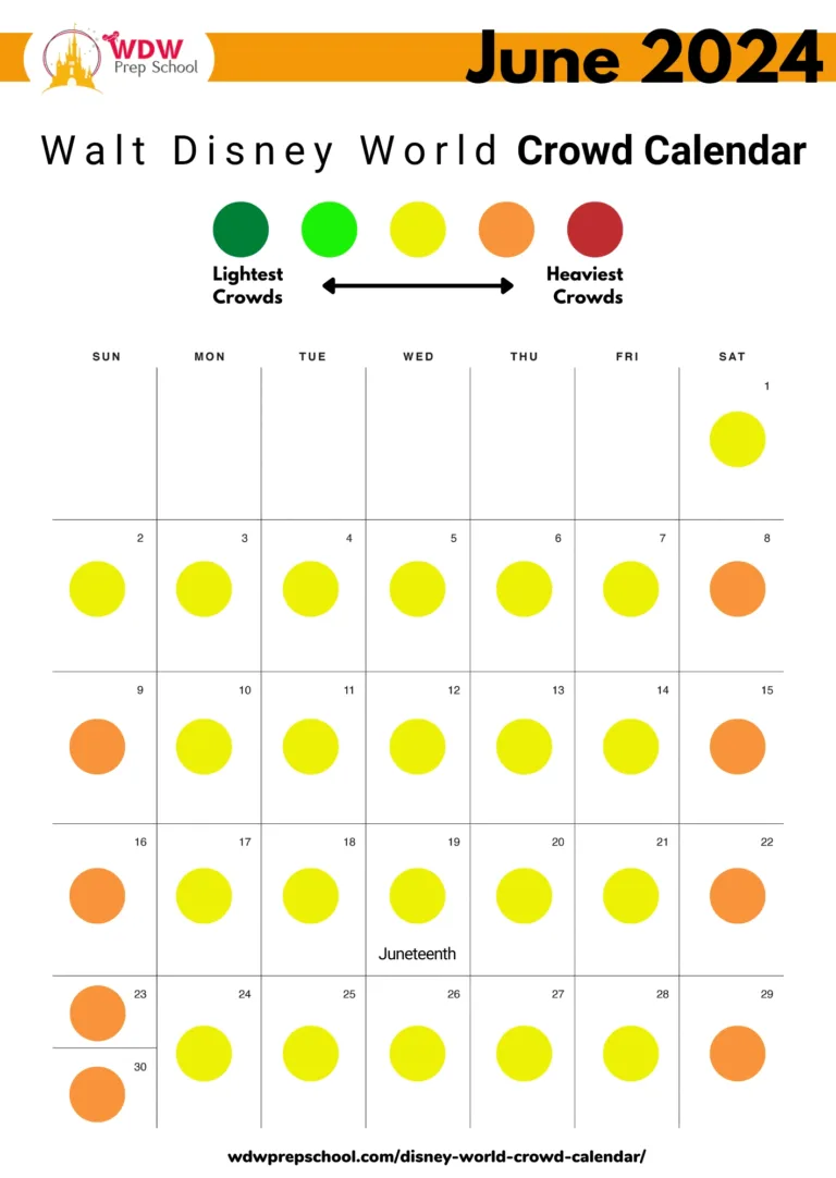 2024 &amp; 2025 Disney World Crowd Calendar (Best Times To Go) | Disney World September 2024 Crowd Calendar