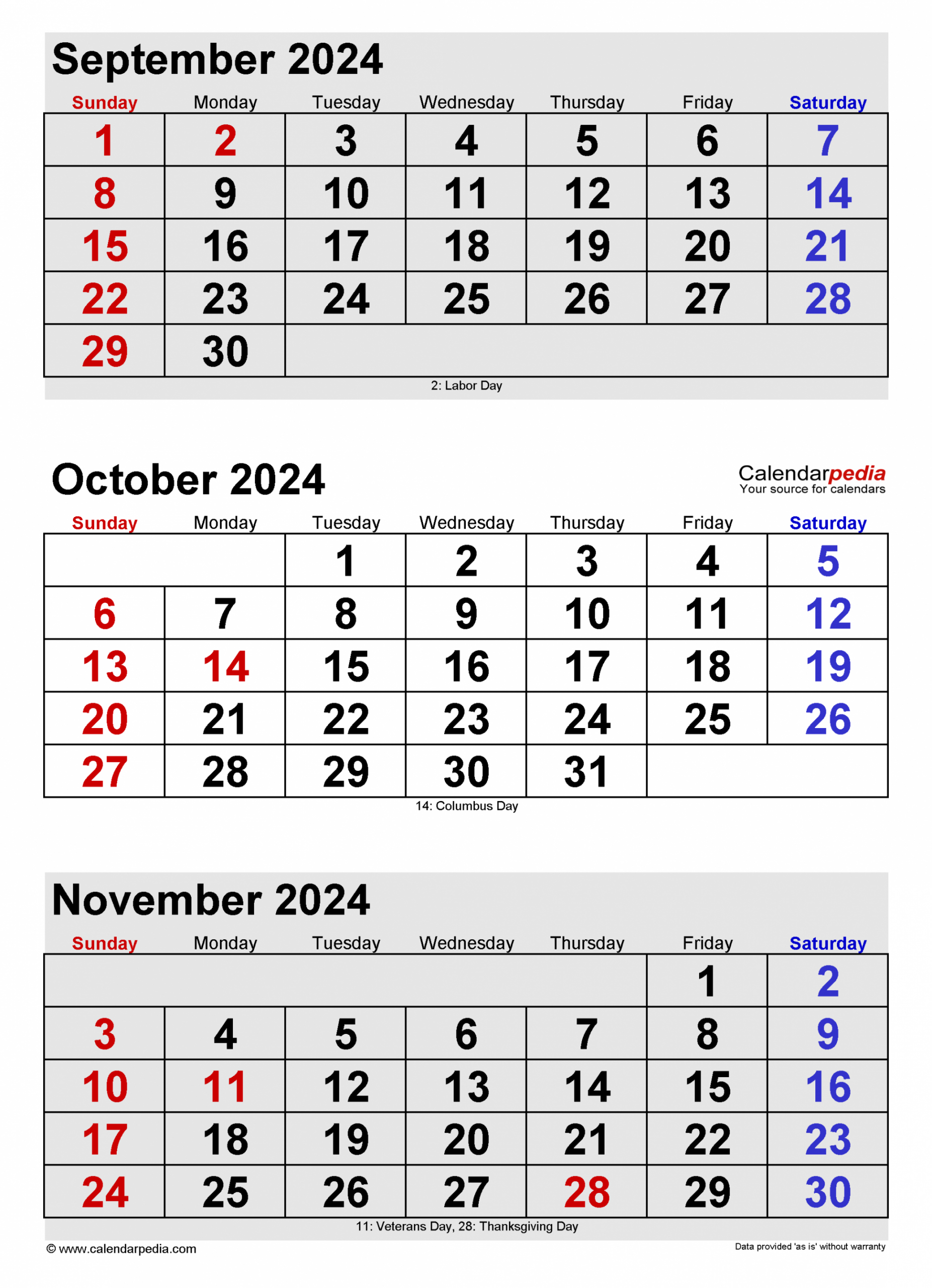 Calendar September October November 2024 In 2024 | Calendar | 2024 Calendar September October November December