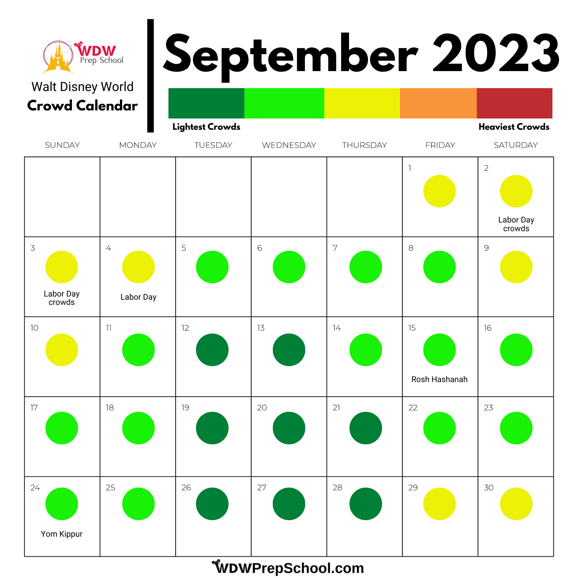 Complete Guide To Disney World In September (2024) | Disney Crowd Calendar September 2024