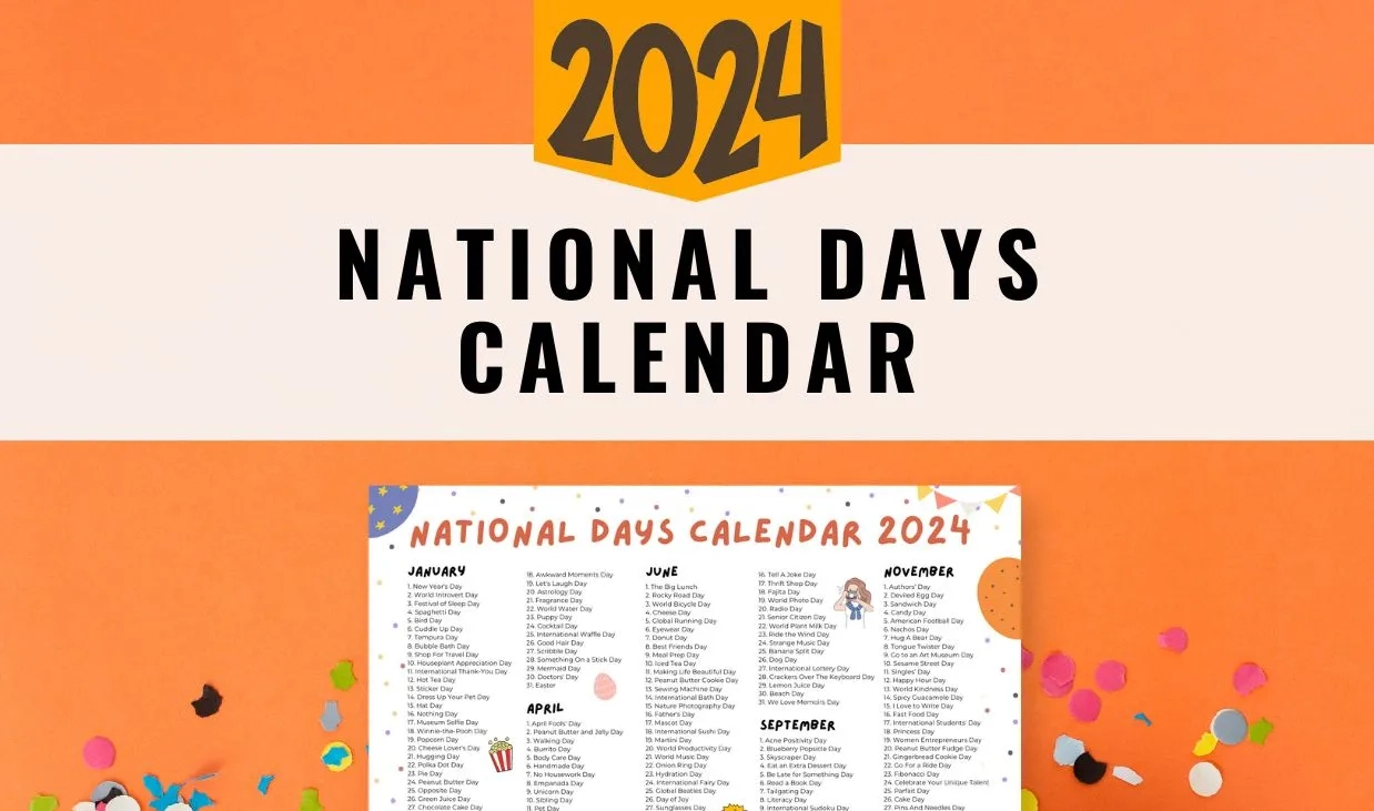 National Days Calendar 2024-2025 | Digital Hygge | National Day Calendar For September 2024