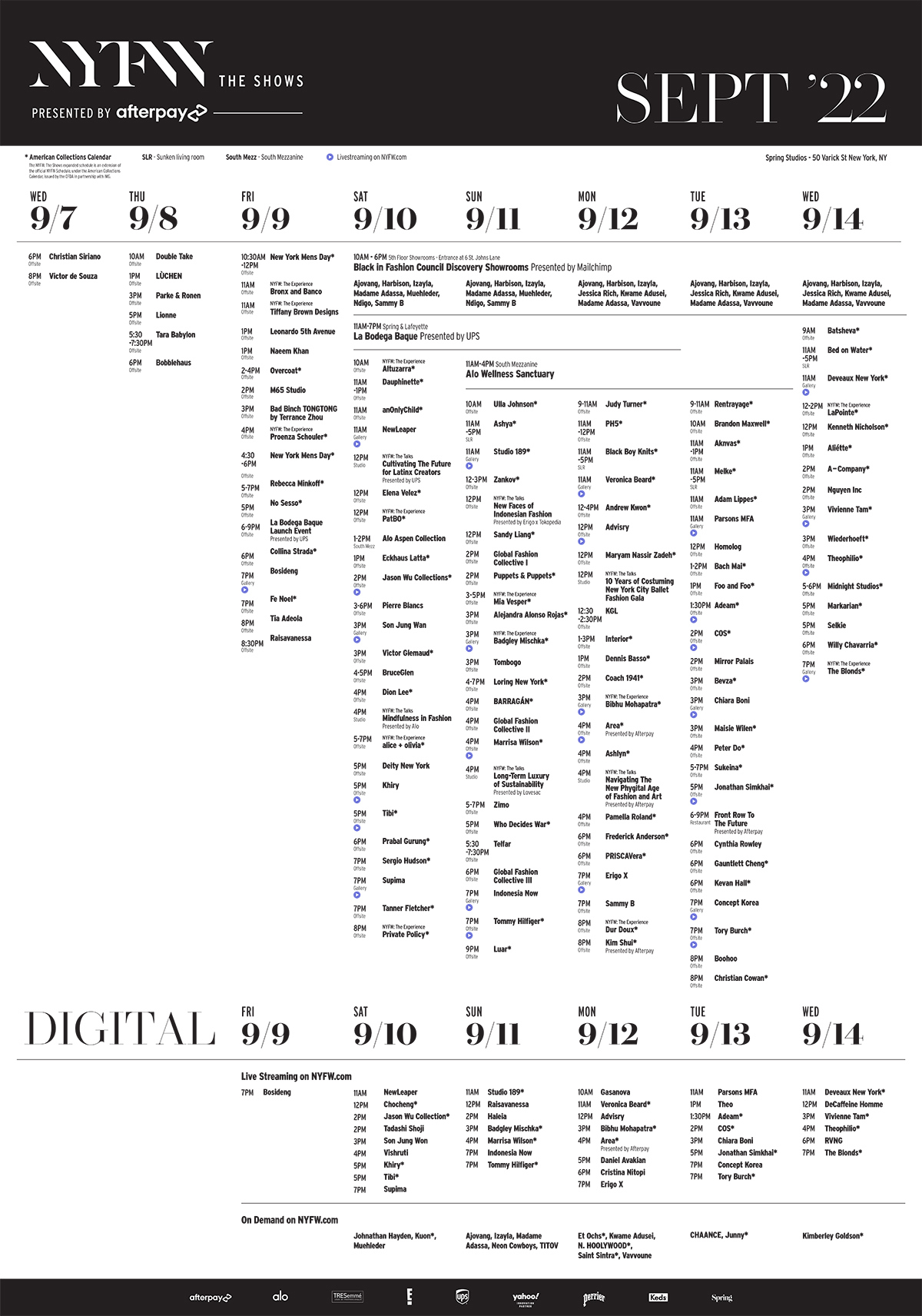 Nyfw 2022 Returns This September With In-Person Shows, Digital | Nyfw Calendar September 2024