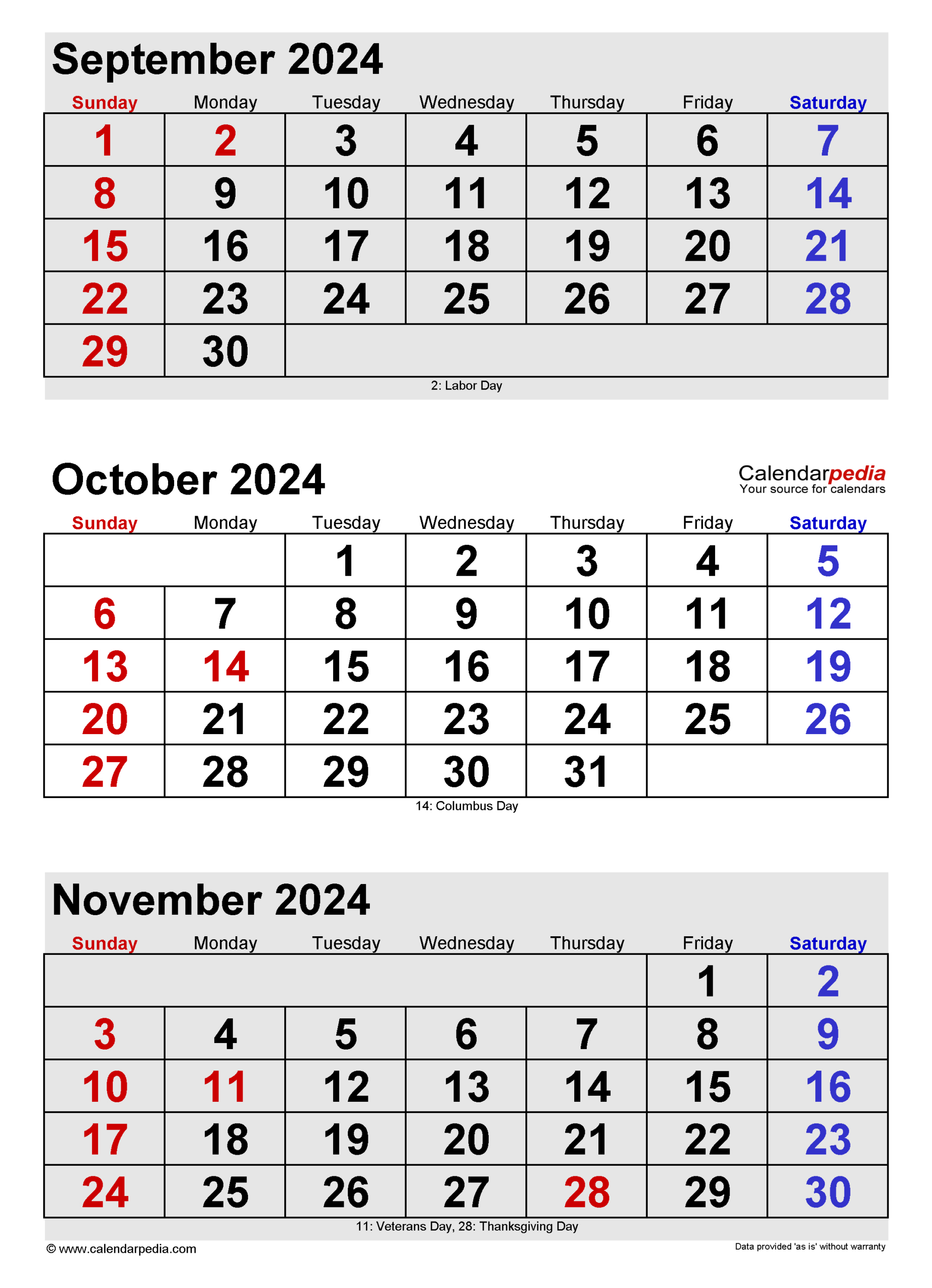 October 2024 Calendar | Templates For Word, Excel And Pdf | Printable Calendar October 2024 To September 2024