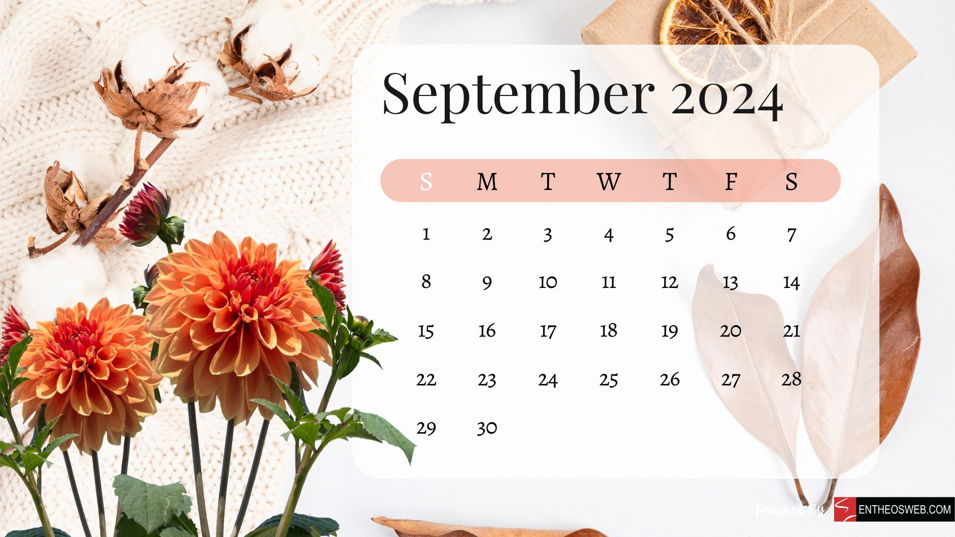 September 2024 Calendar Desktop Wallpaper Backgrounds | Entheosweb | September Calendar Desktop Wallpaper 2024