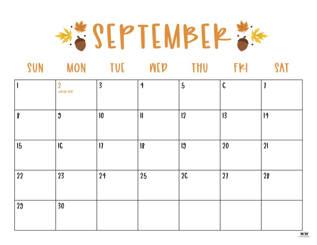 September 2024 Calendars - 50 Free Printables | Printabulls | Cute September 2024 Calendar