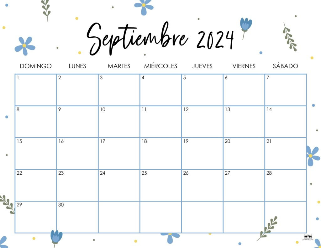 September 2024 Calendars - 50 Free Printables | Printabulls | Cute September 2024 Printable Calendar