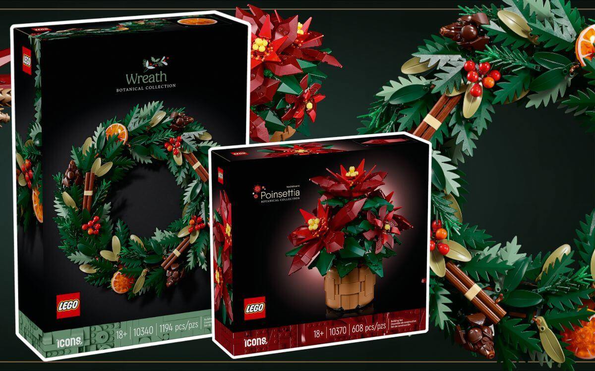 Lego Christmas Botanicals 2024: Wreath &amp;amp; Poinsettia Revealed! | Lego Calendar October 2024