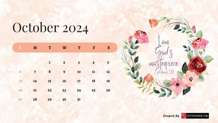 October 2024 Calendar Desktop Wallpaper Backgrounds | Entheosweb | October 2024 Calendar Wallpaper