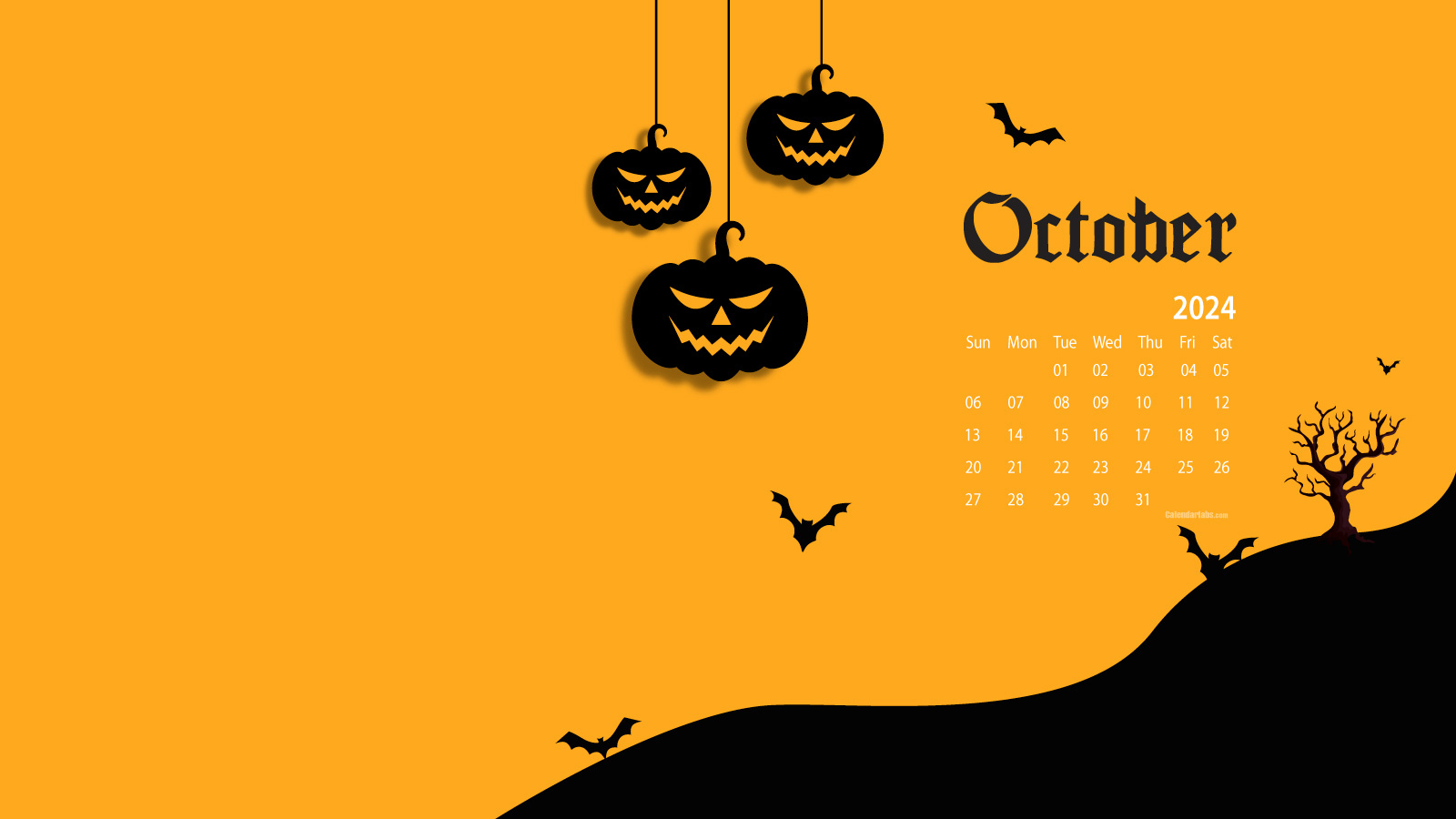 October 2024 Desktop Wallpaper Calendar - Calendarlabs | October 2024 Calendar Wallpaper