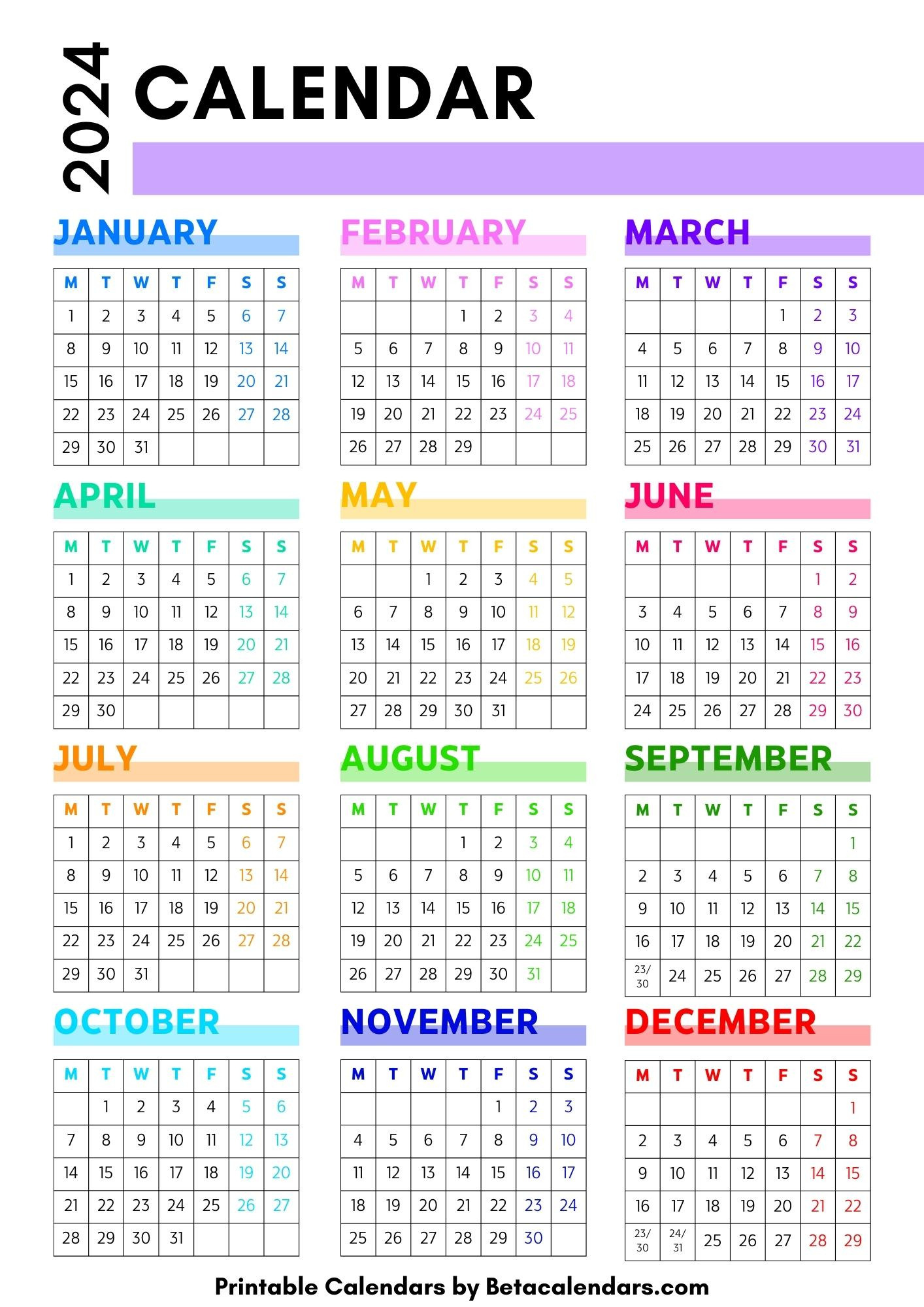 2024 Calendar - Beta Calendars | Beta Calendars November 2024 Calendar Printable