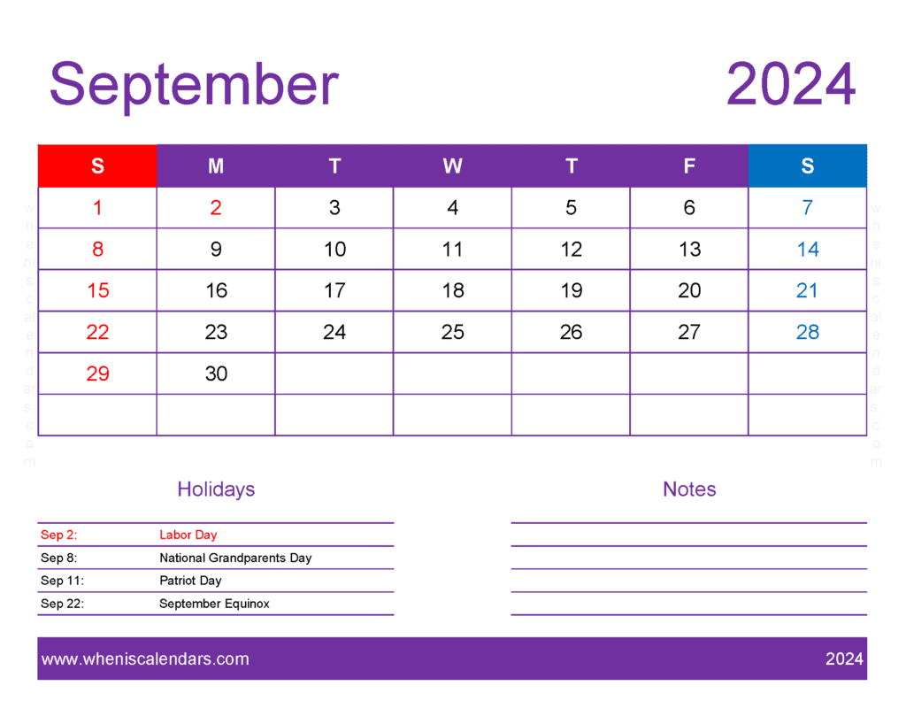 Free Printable 2024 Monthly Calendar With Holidays | Printable November 2024 Calendar Waterproof Paper