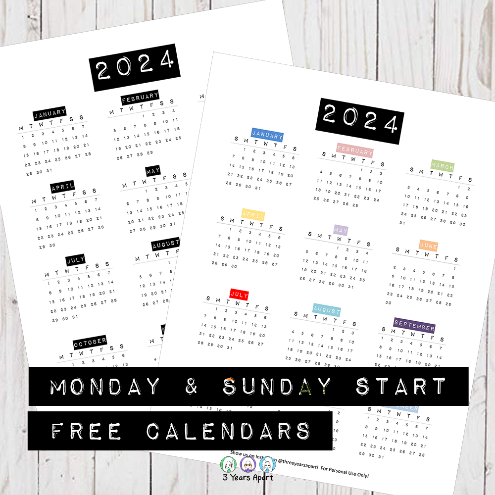 2024 Calendar Free Printable | Bullet Journal And Planner Free | December 2024 Bullet Journal Calendar Printable